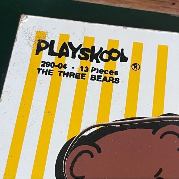 Vintage Playskool Wood Puzzle Nursery Rhymes Jack Jill Three Bears Humpty Dumpty - Picture 9 of 11